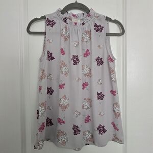 Loft Floral Sleeveless Blouse
